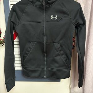 Under Armour Charcoal Zip-Up Hoodie